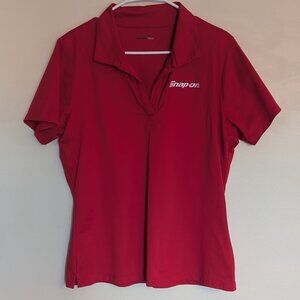 Snap-on Women's Sport-Tek LST650 Moisture Wicking Red Polo | Size Large